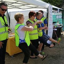 Some of the committee and volunteers enjoying the day